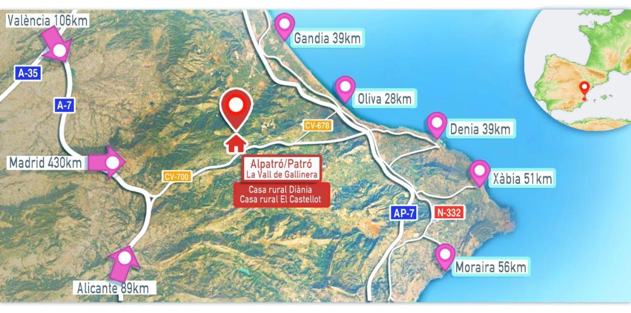 Buhardilla Rustica En La Vall De Gallinera Aparthotel Patro Luaran gambar